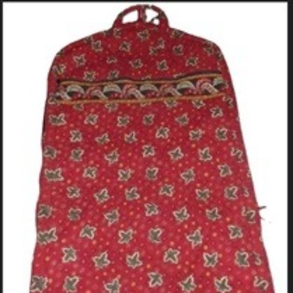 Vera Bradley RED COIN Garment Bag Full Size Retired 1999